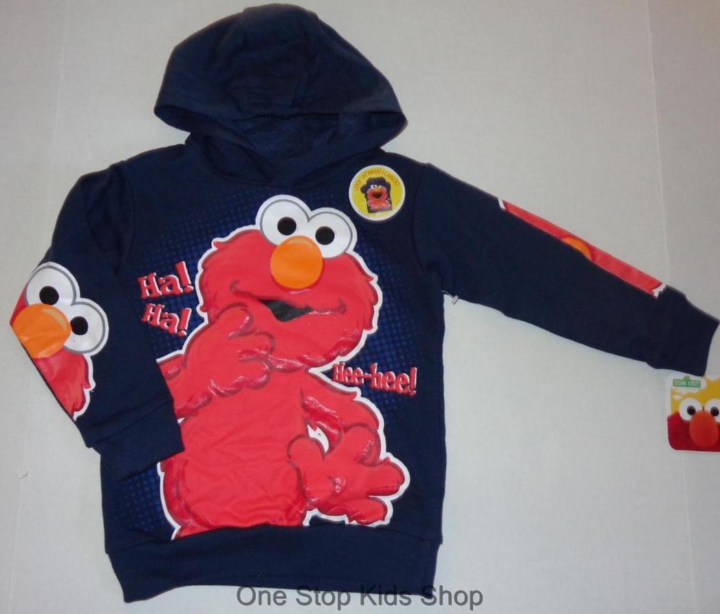 ELMO Toddler Boys 2T 3T 4T Sweatshirt HOODIE Coat Jacket Shirt Sesame