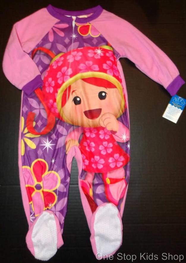 TEAM UMIZOOMI Toddler Girls 24 Mo 2T 3T 4T 5T Footed Pajamas SLEEPER