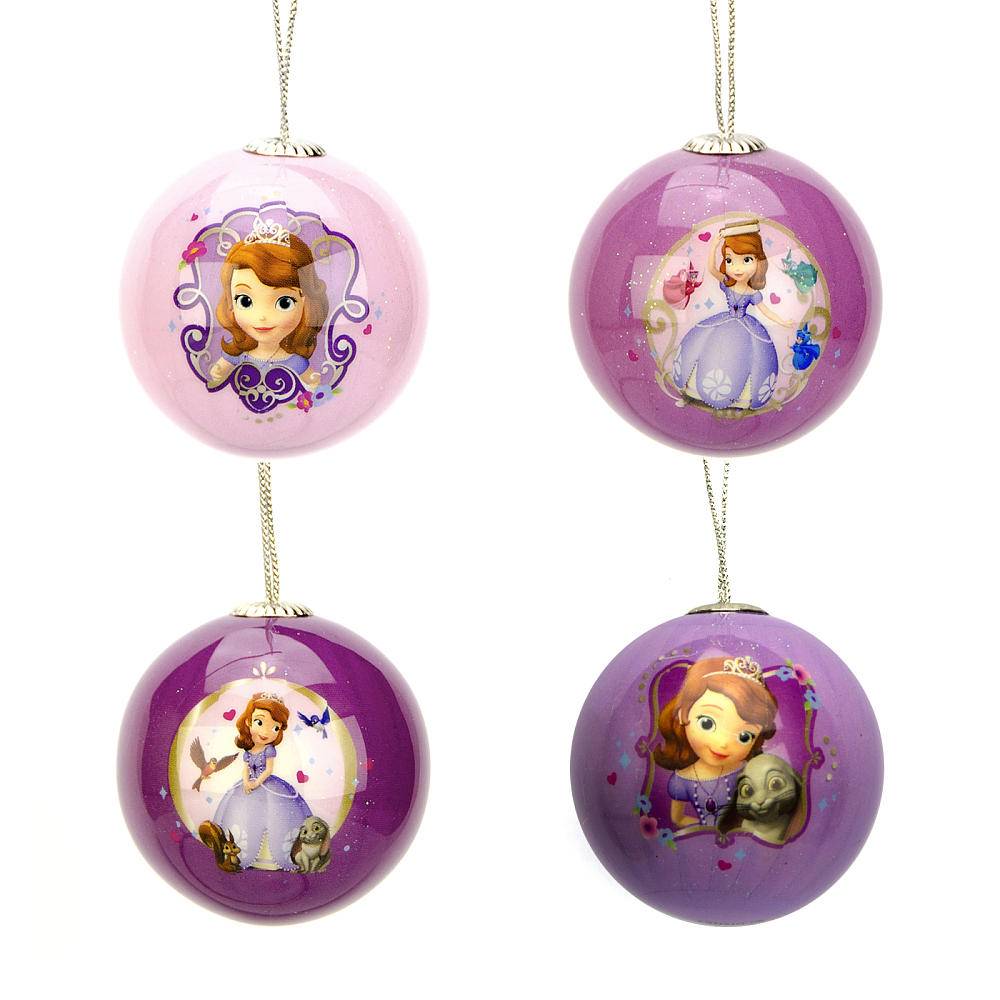 sofia the first set of four mini holiday ball christmas sofia the first set of four mini holiday ball christmas