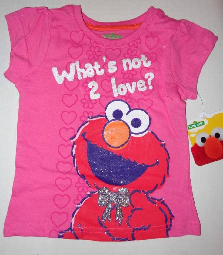 ELMO Toddler Girls 2T 3T 4T Short Sleeve Tee SHIRT Top SESAME Street eBay