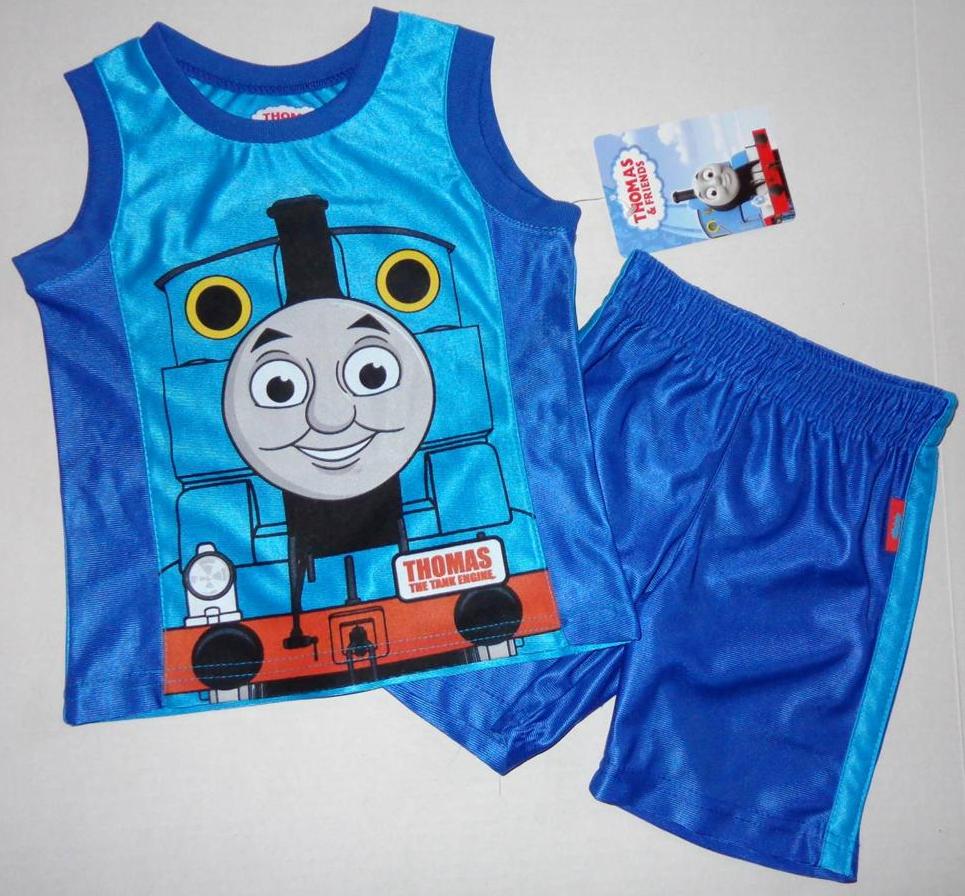 THOMAS THE TRAIN Toddler Boys 2T 3T 4T Set OUTFIT Shirt Tank Top Shorts Engine THOMAS THE TRAIN Toddler Boys 2T 3T 4T Set OUTFIT Shirt Tank Top Shorts Engine