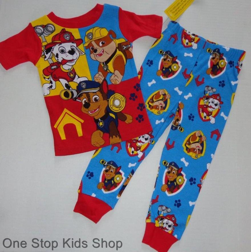 PAW PATROL Toddler Boys 24 Mo 2T 3T 4T 5T Pjs Set PAJAMAS Shirt Pants
