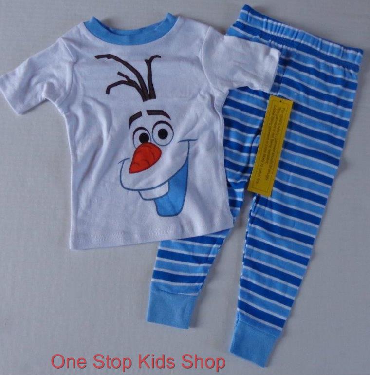 OLAF The Snowman Toddler Boys 2T 3T 4T Pjs Set PAJAMAS Shirt Pants