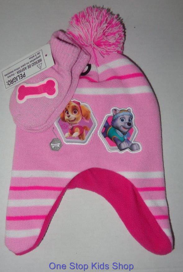paw patrol hat and gloves