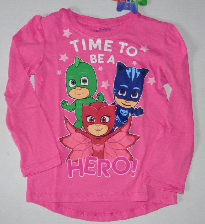 PJ MASKS Toddler Girls 2T 3T 4T Tee SHIRT Top Disney Jr.