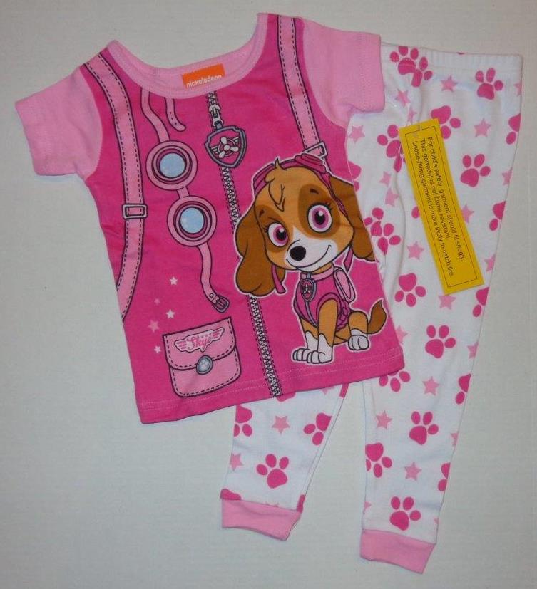 PAW PATROL Toddler Boys or Girls 2T 3T 4T Pjs Set PAJAMAS Shirt Rocky