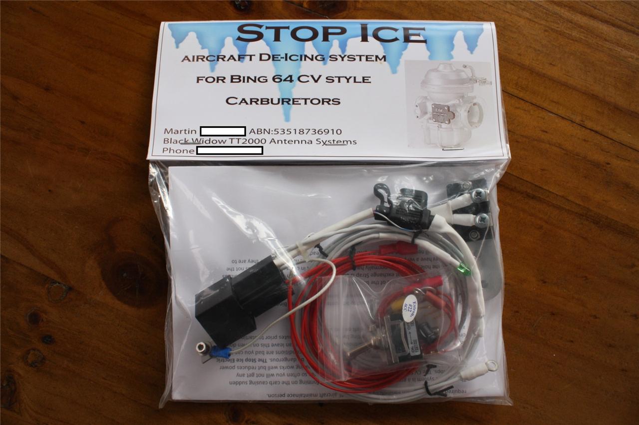 Carb Heater for Bing 64CV. Jabiru Aircraft or Rotax single carburetor