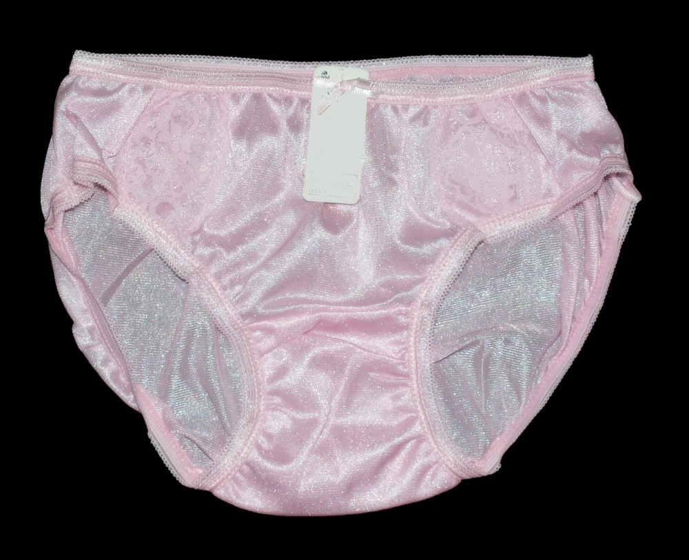 Vintage Pink Nylon Panties Bikini Hip 33 35 Nwt Classic Lingerie 