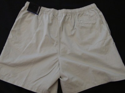 mens khaki shorts with elastic waistband