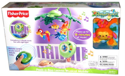 Rainforest Peek A Boo Remote Crib Mobile Waterfall Peek A Boo Crib