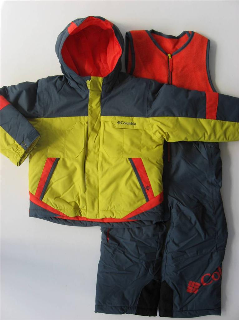 NWT Columbia Boys 2T 3T 4T Buga Snowsuit ski outfit bibs $140 Retail