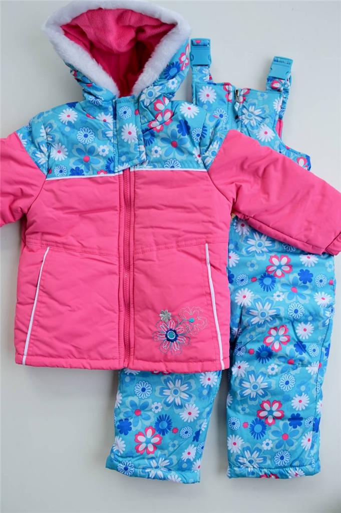 NWT Girls 2T 3T 4T Rugged Bear 2Piece Snowsuit ski outfit 100 Retail