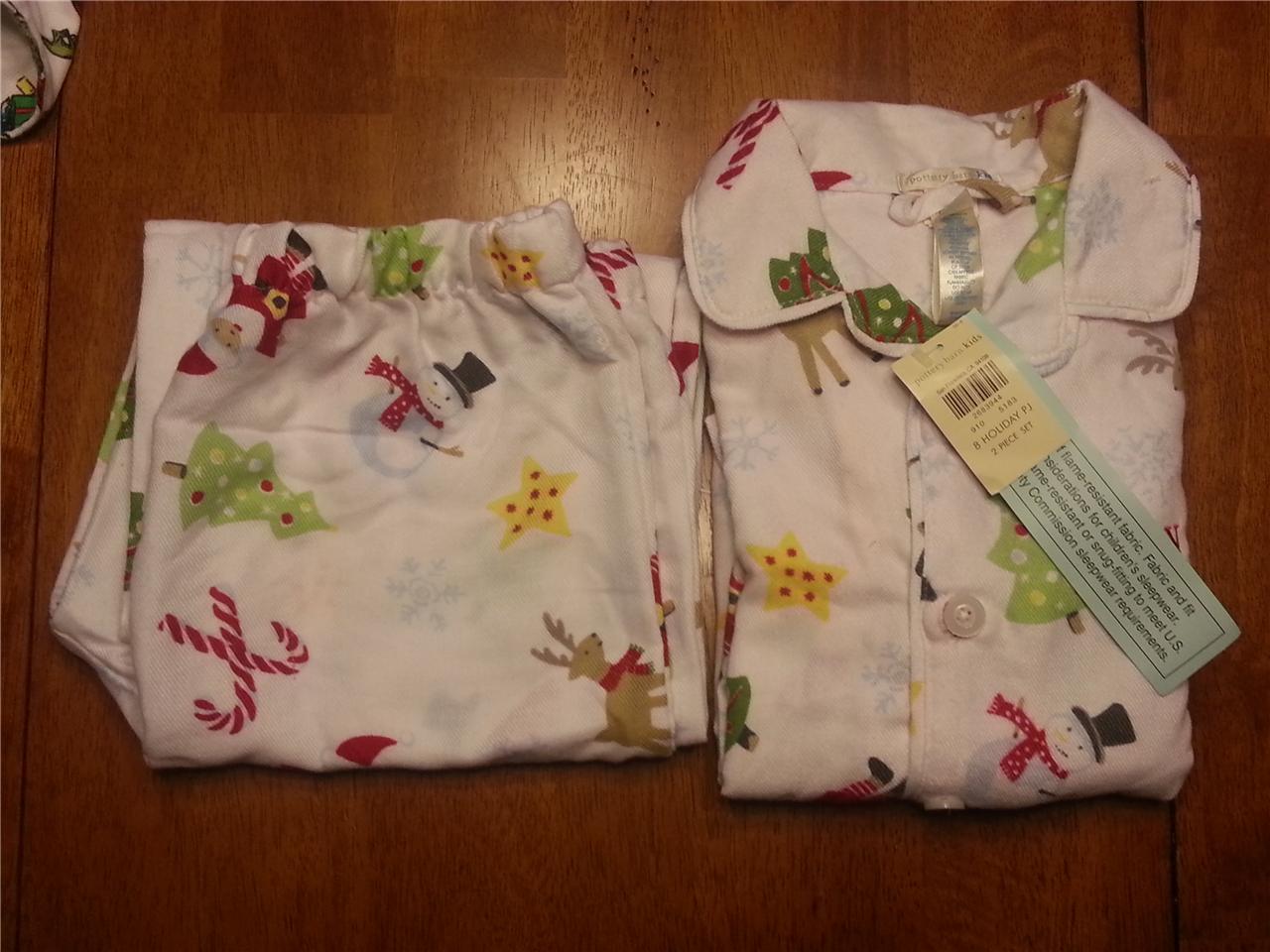 Pottery Barn Kids Home for the Holidays Pajamas for boys and girls eBay