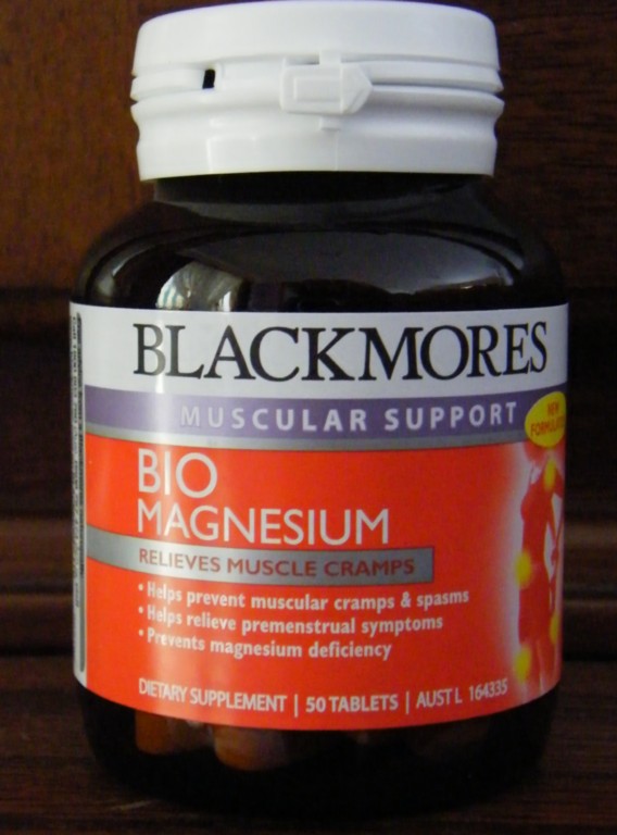 BIO MAGNESIUM Muscular Support, Blackmores 50 tabs, Relaxes Muscles, Nerves
