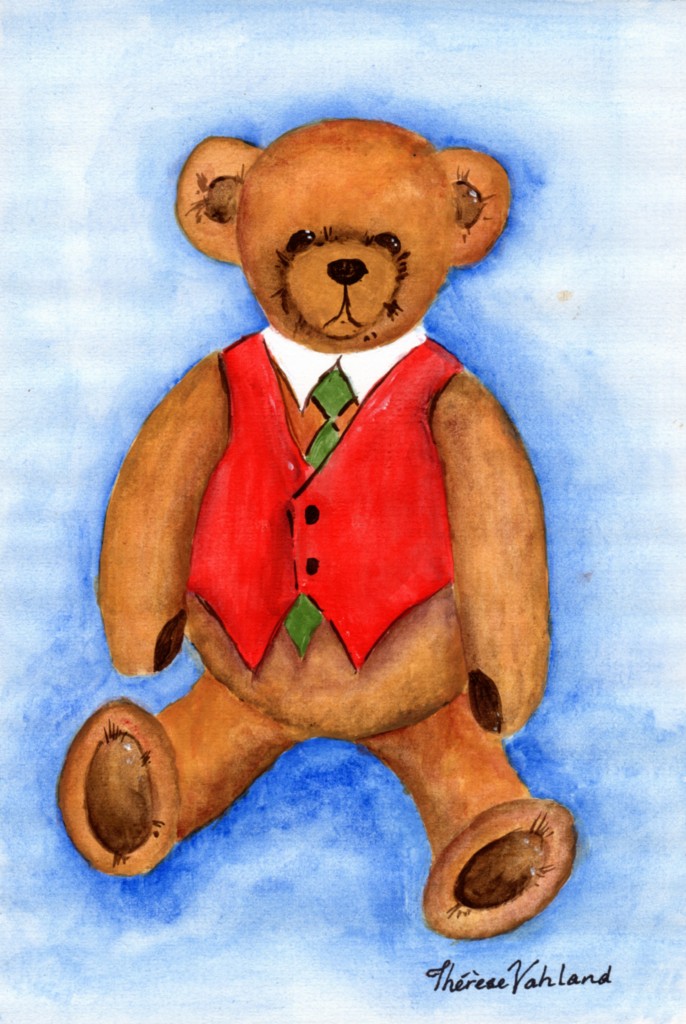 teddy bear painting art