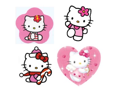 120 hello kitty kitten return address labels