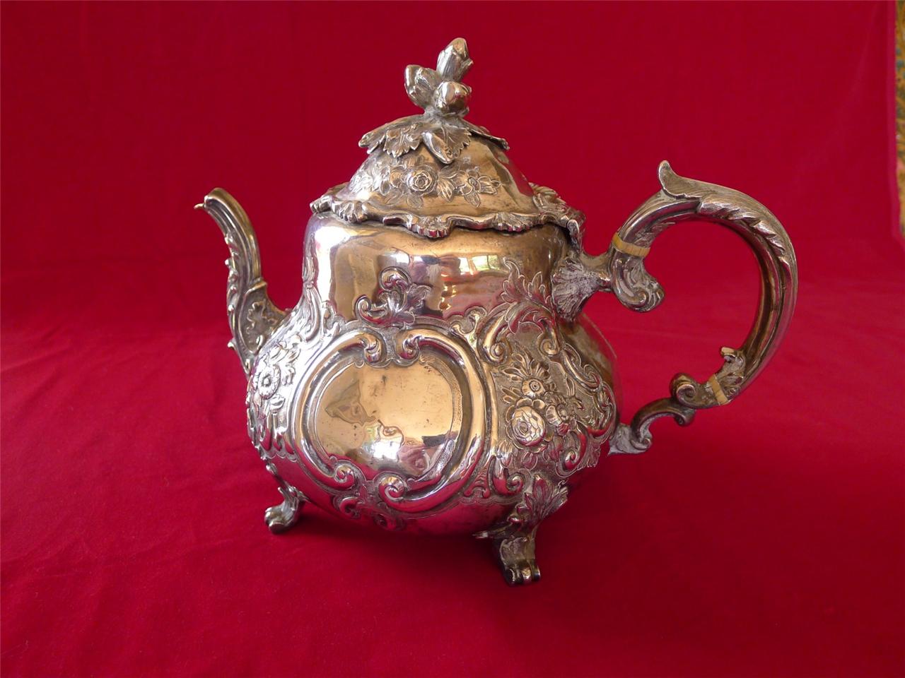 Sterling Silver Teapot Made in England Mid 1800's Hallmarked eBay