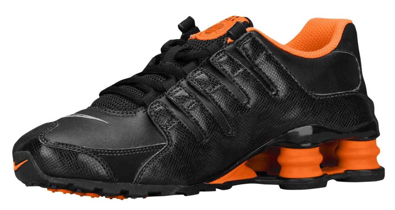 nike shox black and orange