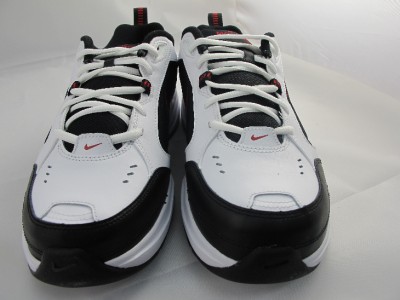 nike air monarch white black red