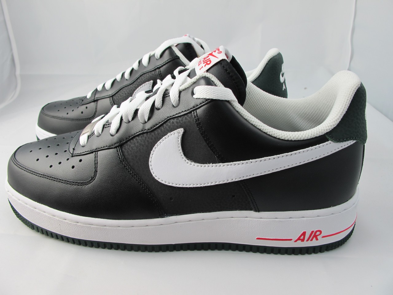 new men"s nike air force 1 "07 315122-019 blk/white-grv green