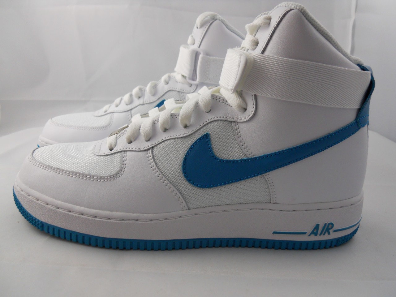 NEW WOMEN&#39;S NIKE AIR FORCE 1 HI 334031-100 WHITE/GLASS BLUE | eBay