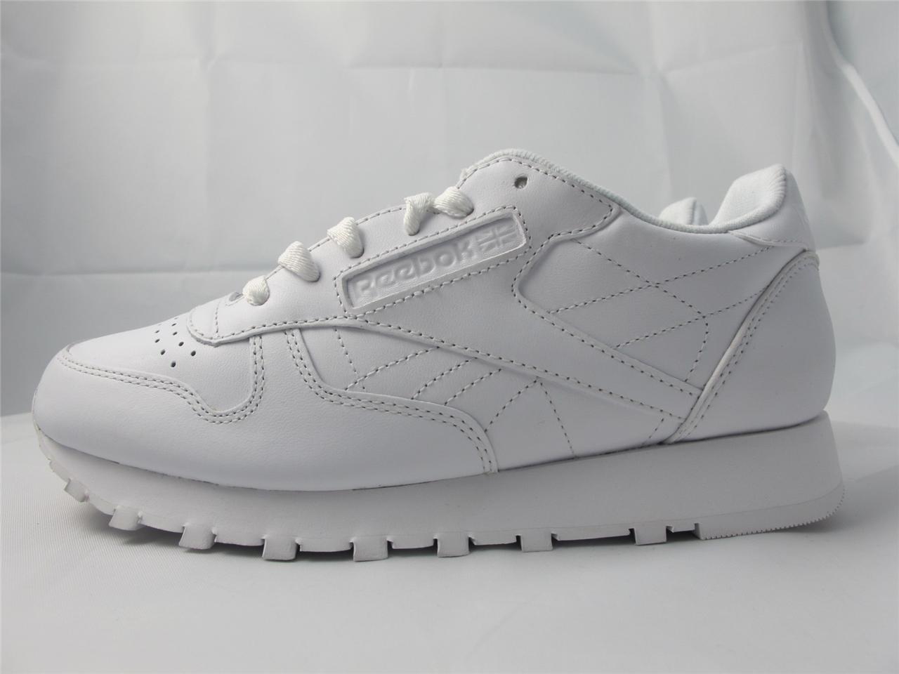 reebok classic sneakers in white leather