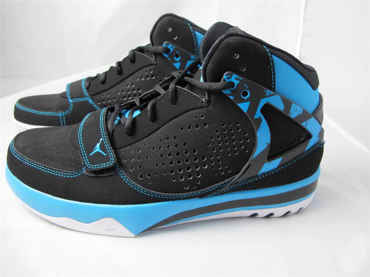 NEW MEN'S NIKE JORDAN PHASE 23 HOOPS 440897-006 BLACK/DK POWDER BLUE-WHITE | eBay