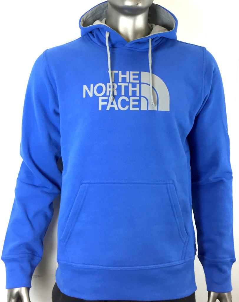 blue north face sweater