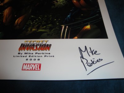 Captain America Thor on Captain America Thor Wolverine Mike Perkins Signed Ebay