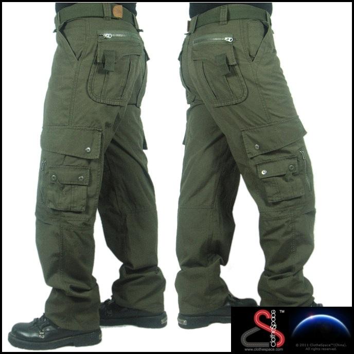 mens dark green cargo pants