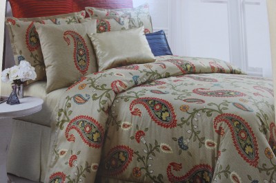 hillcrest paisley floral queen comforter set gold red hillcrest paisley floral queen comforter set gold red