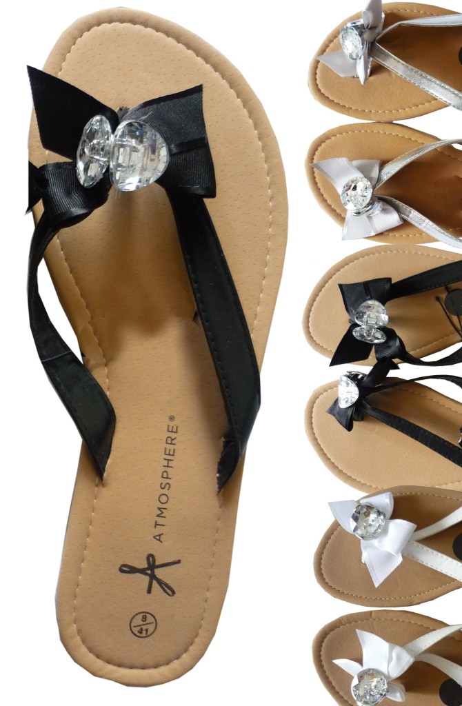 New Diamante Diamond Gem Look Strappy Flip Flop Sandals Primark 3 4 5 6 7 8 | eBay