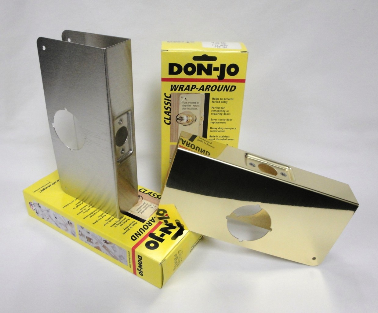 Donjo Wrap Around Door Plate Repair Cover Lock New On Popscreen