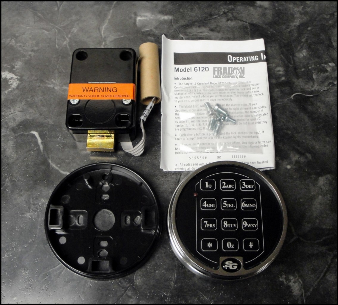 S&G 6120 Chrome Electronic Keypad Safe Lock Combo Gun Safe Home