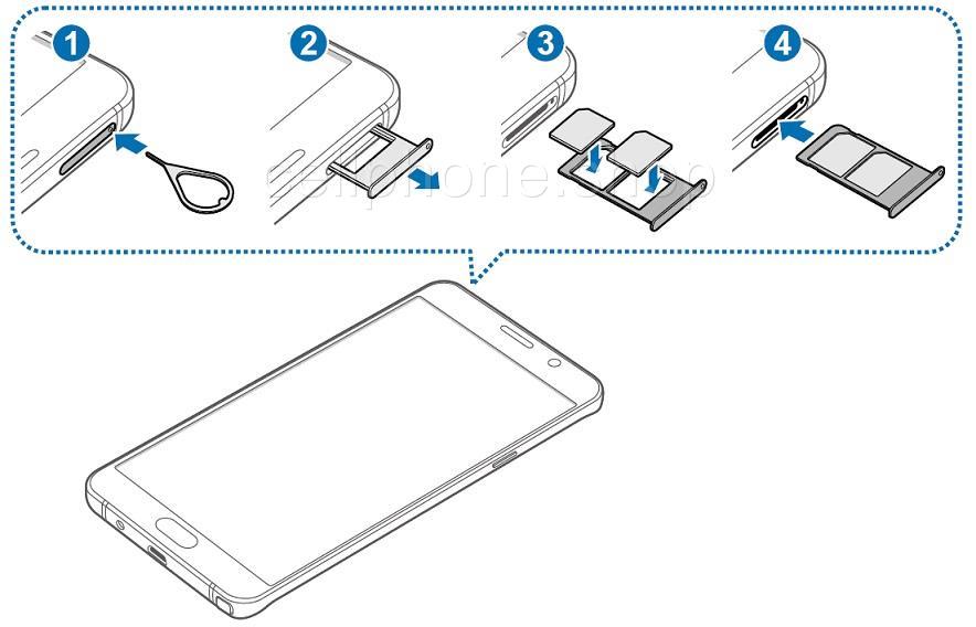 Original SAMSUNG Dual Nano SIM Tray SD Card Holder for ...