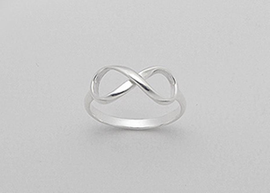Infinity Eternity Symbol Trinity Promise Knot 925 Sterling Silver Ring