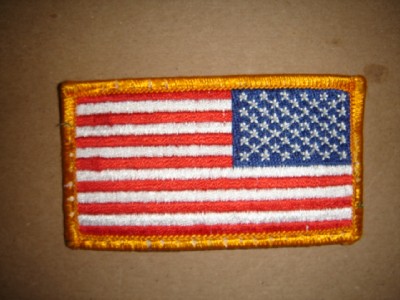 Usa Flag Patch Reversed