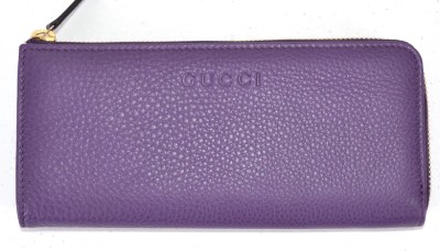 917 Purple Textured Leather Embossed Logo 