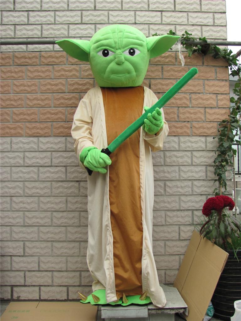 New style Star Wars Yoda Mascot costume Adult size!