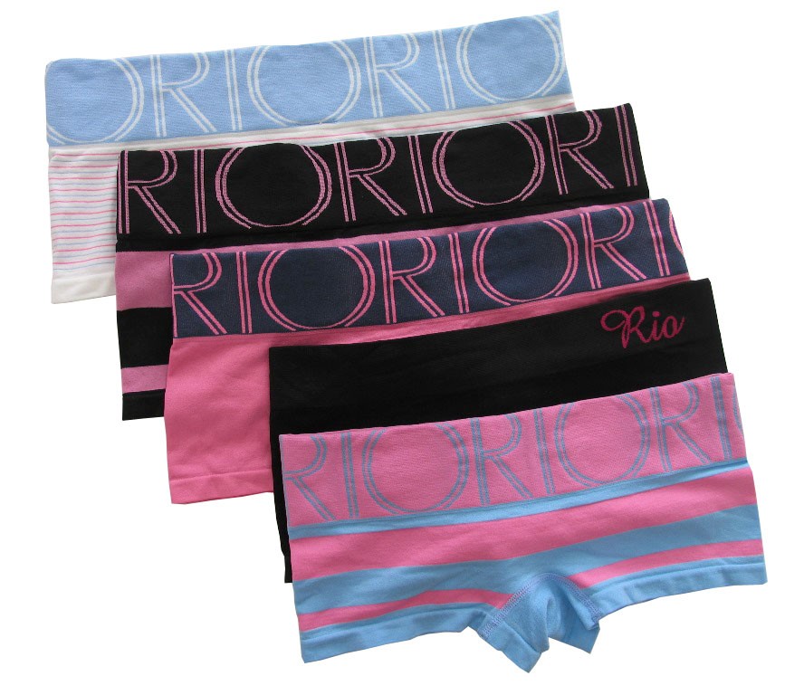 NEW RIO Size 8 10 12 14 16 Ladies Seamless Boyleg Panties Knickers
