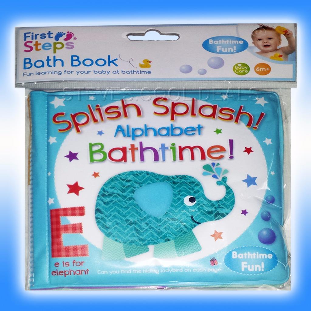 BATH TIME BOOKS BABY KIDS FUN EDUCATIONAL LEARN TOY FLOATING PLASTIC