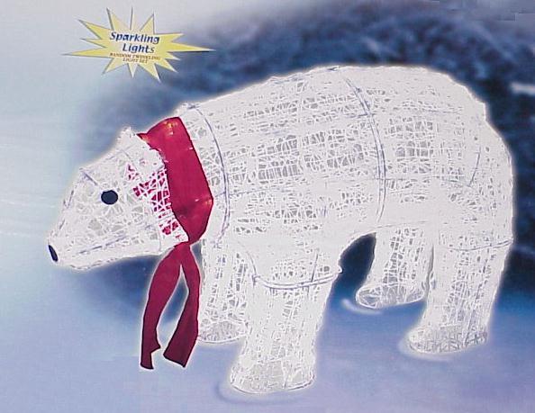 acrylic polar bear christmas