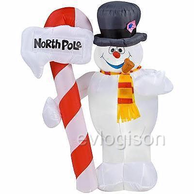 lighted frosty snowman inflatable christmas decor snowmen lighted frosty snowman inflatable christmas decor snowmen