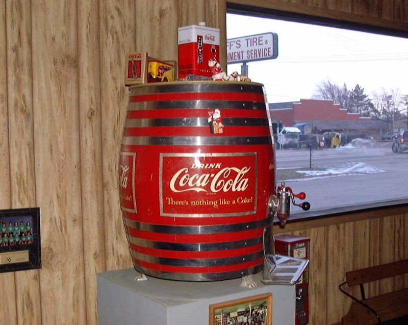 VINTAGE COKE BARREL SODA FOUNTAIN DISPENSER eBay