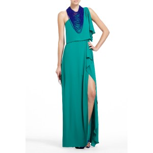 BCBGeneration One Shoulder Ruffle Dress