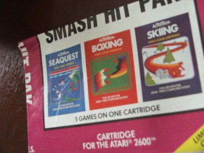 Vintage Atari BOOKLET SMASH HIT PAK FORGGER ETC 5 IN 1