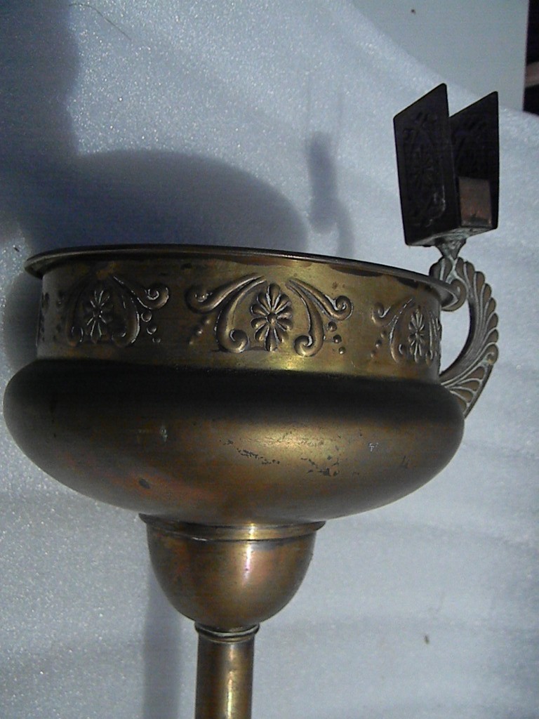 ANTIQUE TALL BRASS ASH TRAY STAND BELDRAY ENGLAND eBay