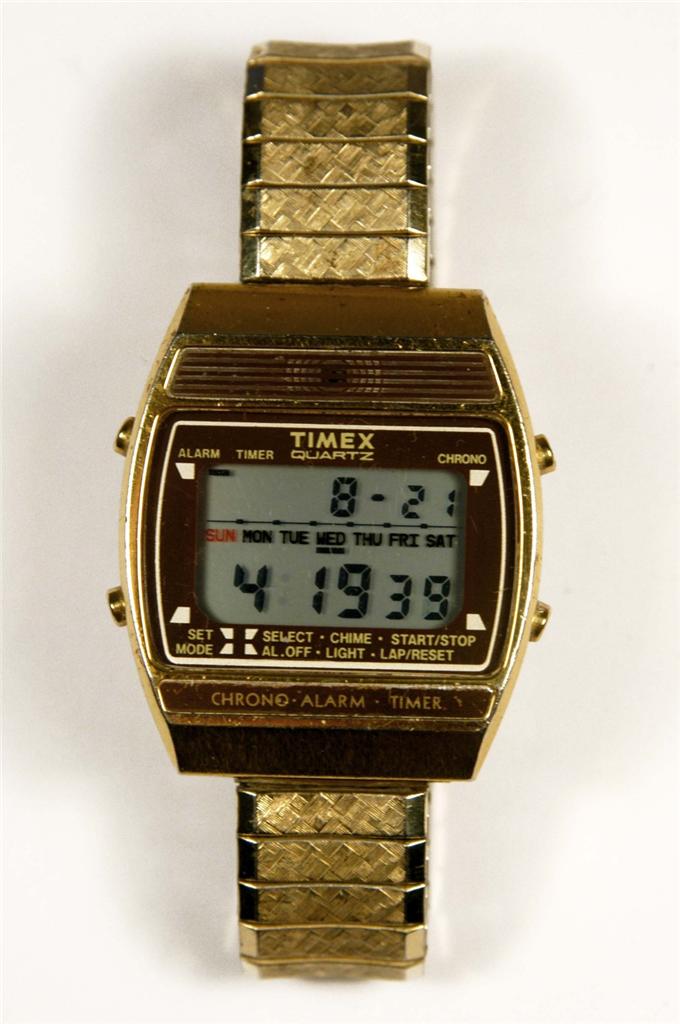 Vintage TIMEX DIGITAL LCD WATCH Model L Cell c1980sChrono/Alarm/Timer