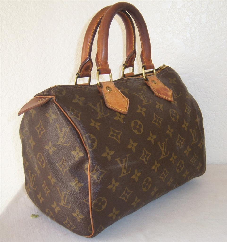 AUTHENTIC~ Louis Vuitton ~ Speedy 25 vintage handbag purse LV Monogram | eBay