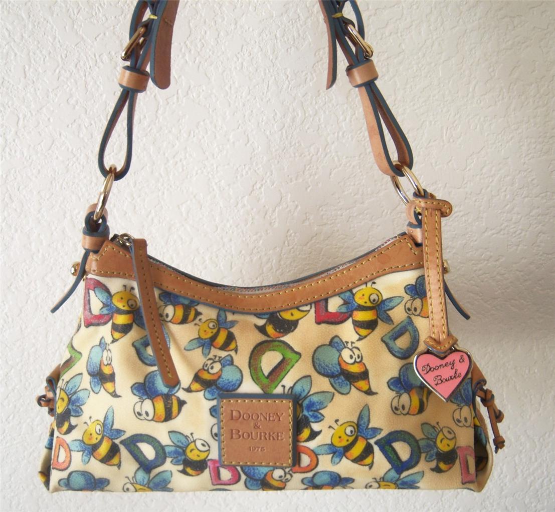 SOOOO PRETTY Dooney & Bourke Bumble Bee East West bag signature purse
